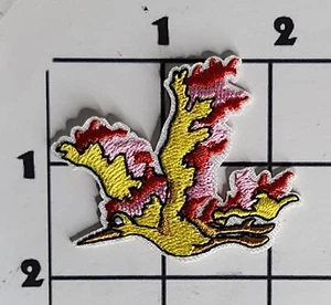 Moltres Pokemon Patch Embroidered Iron On Upcycle Cosplay Costume Pop Culture - Picture 1 of 1