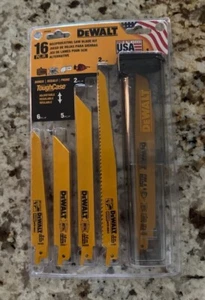 NEW DeWalt 16-Piece RECIPROCATING SAW BLADE KIT & Tough Case, DW4899 Made In USA - Picture 1 of 4