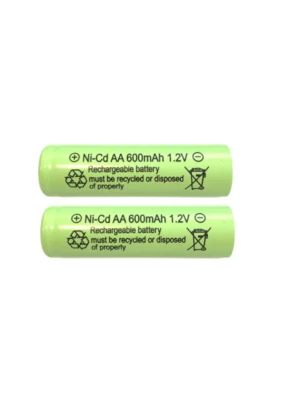 RELIGHTABLE 2-PCS AA Rechargeable Batteries NiCd 600mAh 1.2v Garden Solar Lights Ni-Cd V2