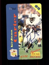 1995 SIGNATURE ROOKIES $2 PHONE CARD KI-JANA CARTER ROOKEI RC AUTO /3750