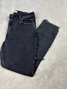Abercrombie & Fitch Jeans 28/6R Skinny High Rise Schwarz Distressed Cropped - Bild 1 von 12