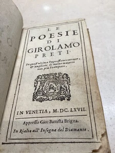 1667 LE POESIE GIROLAMO PRETI - Picture 1 of 13