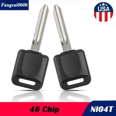 2pcs Transponder Key for 2004 2005 2006 2007 - 2014 Nissan Armada /Titan 46 Chip Foto 1 de 4