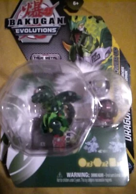 Bakugan Evolutions Platinum Power Up Dragonoid con nano quemador y juguetes de sifón  Foto 1 de 4
