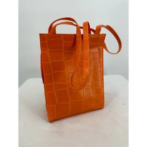Bolso de mano vintage Calrelli naranja hecho en Canadá Cottagecore Festival - Imagen 1 de 11