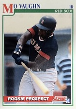1991 Score Mo Vaughn Boston Red Sox Rookie Card #750 NMMT