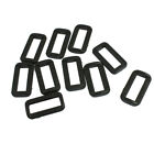 Luggage Bag Replacement Plastic 1" Side Rectangle Buckle 10 Pcs