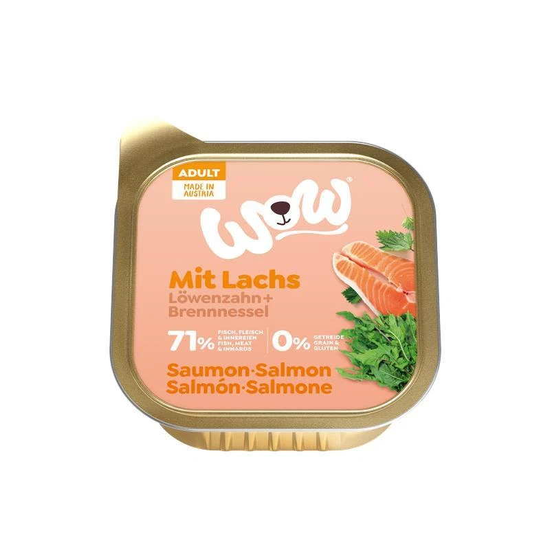 Wow Dog Adult Lachs | 11x 150g Hundefutter nass - Bild 1 von 1