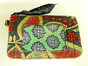 Vera Bradley Zip Coin Purse Wallet Nomadic Floral ID WIndow - Picture 1 of 4