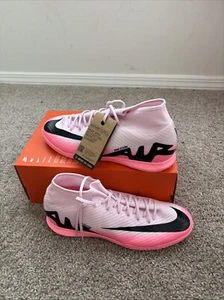 Nike Zoom Mercurial Superfly 9 Academy Ic Indoor soccer Pink Sz 12 DJ5627-601] - Picture 1 of 11