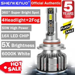 For Ford Explorer 2011-2015 6x LED Headlights Hi/Lo Fog Light Bulb Combo Kit A8D - Picture 1 of 18