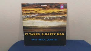 It Takes a Happy Man LP Blue Ridge Quartet Blue Queen LP 1102 Christian vg+ - Picture 1 of 3