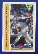 1990 Marathon Oil Cubs Ryne Sandberg #23 - Tough Promo Issue - 10+ Ship FREE!