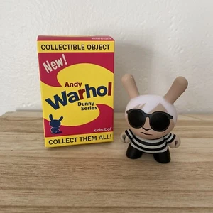 ANDY WARHOL kidrobot DUNNY Series 1 BLACK & WHITE ANDY 3" MINT WITH BOX - Picture 1 of 3