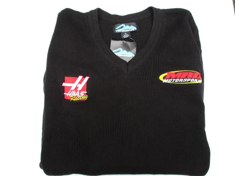 NWT Stewart-HAAS Racing MRD Motorsort Tri-Mountain Team Sweater Black Logos XL Cover
