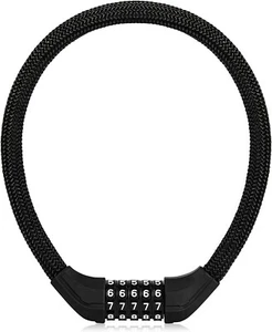 ROCKBROS Fahrradschloss 180mm/13.7mm Kabelschloss mit Hohe Sicherheit 5-Stellig - Bild 1 von 7