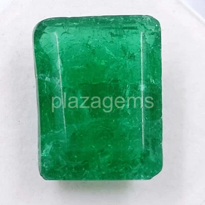 Natural Emerald Certified 12Ct Emerald Shape Loose Gemstone From Zambia 5NW - Picture 1 of 5