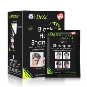 500ML Natural Herbal Black Hair Color Instant Dye Shampoo Permanent Gel Unisex - Picture 1 of 68