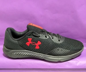 Scarpe da corsa Under Armour Charged Pursuit 3 uomo taglia 12 (4E) larghe nere rosse - Foto 1 di 12
