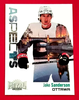 2022-23 JAKE SANDERSON Aspects Ottawa Senators Rookie A-24 Metal Universe - Image 1 of 2