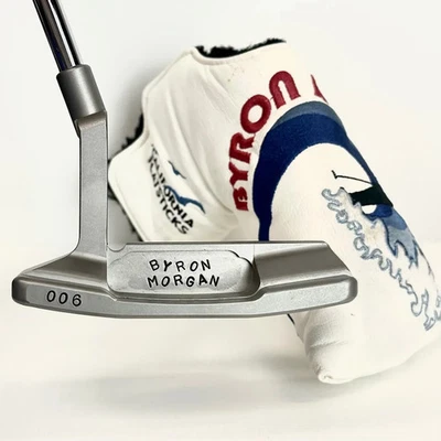 Byron Morgan 006 Stainless Tri-Sole Putter - Plumbers Neck - 34" - Image 1 of 4