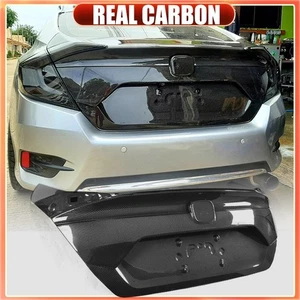 Tapa de maletero trasero de carbono real embellecedores para Honda Civic 10ª generación 2016-20 kit de carrocería - Imagen 1 de 14