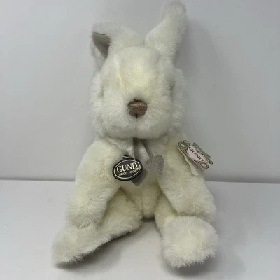 Gund Collectors Choice Snowshoe Bunny Plush Gift Stuffed Animal White Rabbit 10" - Image 1 of 4