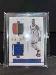 2017-18 Panini National Treasures Game Gear Russell Westbrook #GGD-26 Prime /25 - Picture 1 of 24