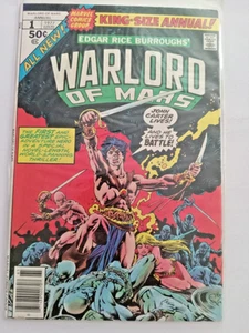 Marvel Comics Edgar Rice Burroughs WARLORD OF MARS King Size Annual 1  Fine - Picture 1 of 2