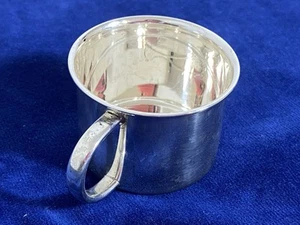 Vintage Towle Sterling Silver Baby Cup with rabbit / hare etching - Picture 1 of 6