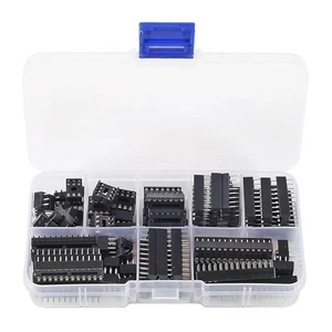 DIP IC Sockets Kit 66PCS with Various Pin Configurations for Electronics - Picture 1 of 11