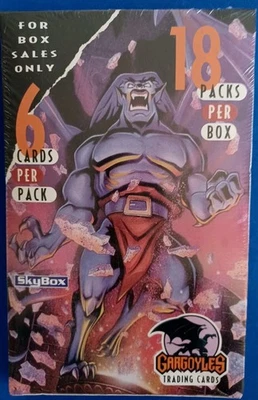 Paquete de tarjetas coleccionables Skybox 1995 Gargoyles 18 paquetes 6 tarjetas por paquete sellado de fábrica Foto 1 de 4