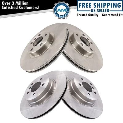 Brake Rotors Set Fits 2007-2010 BMW X5 2008-2009 X6 - Image 1 of 4