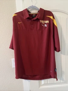 USC TROJANS Men's NIKE Dri Fit Polo Golf Size MEDIUM Shirt Fight ON! - Bild 1 von 3