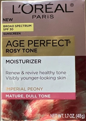 L’Oréal Paris AGE PERFECT ROSY TONE MOISTURIZER 30 SPF  1.7 oz.  EXP 07/26   NEW - Image 1 of 4
