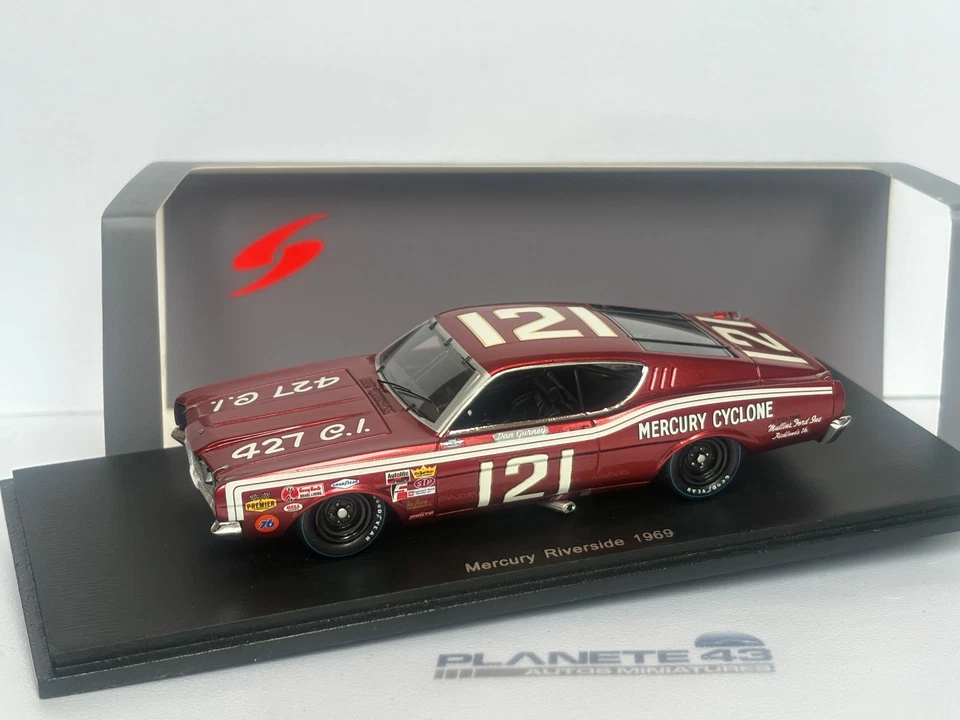 SPARK FORD MERCURY #121 RIVERSIDE 1969  1/43 - Photo 1/3