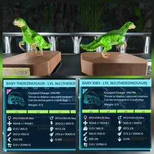 THEREZINOSAUR PAIR BABY LEMON LIME ID83 MELEE 1972% ARK ASCENDED PVE PC/XBOX/PS - Picture 1 of 4