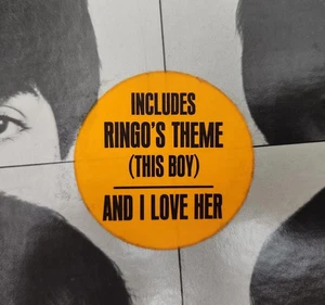 THE BEATLES PROMO HYPE STICKER FOR LP A HARD DAYS NIGHT - Picture 1 of 3