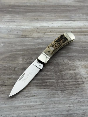 Boker Tree Brand Folding Pocket Knife Stag Handle D2 Blade Traditional - Image 1 of 4