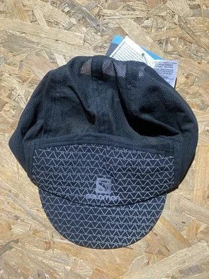 Salomon Black Cap  One Size Adjustable Laser Cut Outdoor Running Mesh - Image 1 of 4