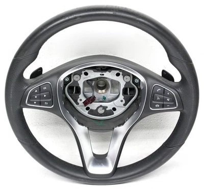 Volante OEM para Mercedes-Benz CLA250 cuero negro 001-460-91-03-9E38 Foto 1 de 4