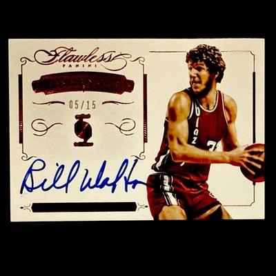 2015 Ruby Flawless Bill Walton Auto Autograph 05/15 Trail Blazers - Image 1 of 4