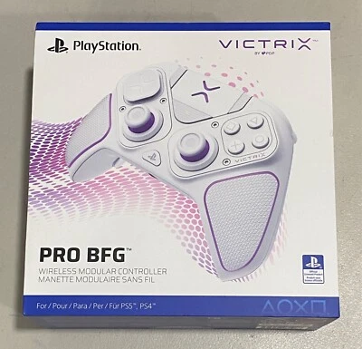 PDP Victrix Pro BFG Wireless Modular Controller for Sony PS5, PS4 - White - Image 1 of 4