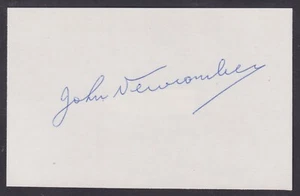 John Newcombe, Australian Tennis Champion, #1 in singles & doubles, signed card - Picture 1 of 1