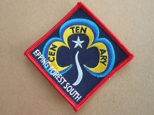 Epping Forest Centenary Girl Guides Cloth Patch Badge L5K C - Photo 1 sur 2