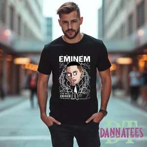 EMINEM The Real Slim Shady Cartoon Parody TOUR25 Unisex, Kids & Lady Fit T-shirt - Picture 1 of 8