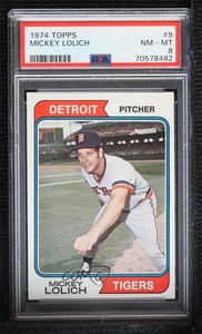 1974 Topps Mickey Lolich #9 PSA 8