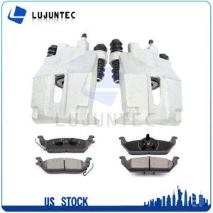 Pinzas de freno traseras y pastillas de cerámica para Ford F-150 2004 2005 2006 07 08 09-2011 - Imagen 1 de 10