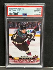 Nathan Smith 2022-23 Upper Deck UD Canvas Young Guns RC #C117 PSA 10 GEM MT