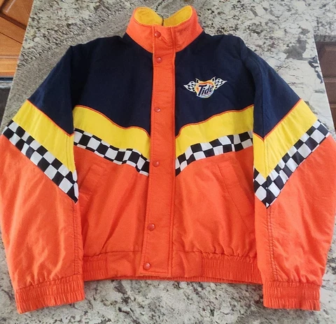 Vintage Tide Racing Jacket XL 90s NASCAR 10th Anniversary Jacket Excellent Cond Cover